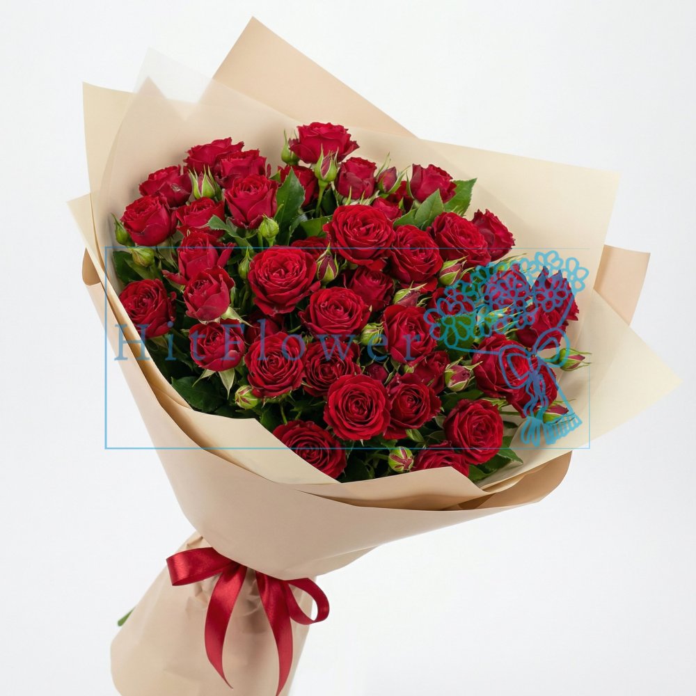 Букет цветов из: Розы